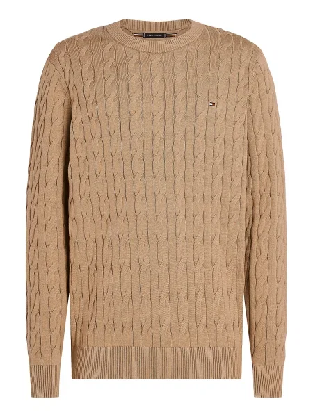 TOMMY HILFIGER Pulover Classic maro mokka bej