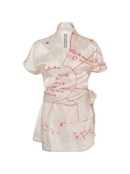 Bluzka kopertowa Rick Owens kopertowy