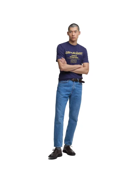 Tričko Barbour modrá