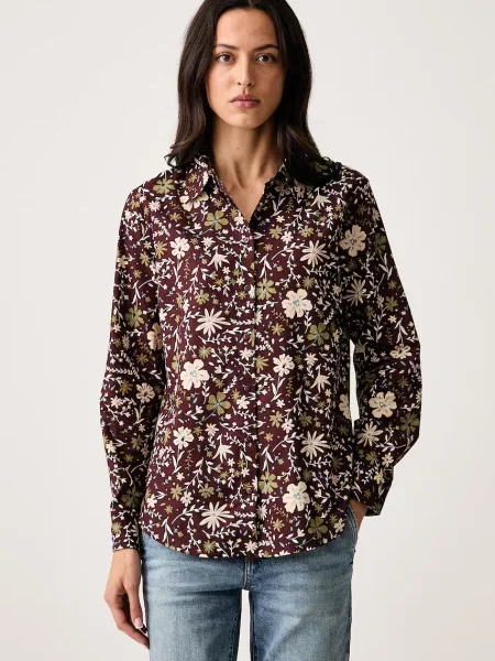 United Colors of Benetton cămașă pentru femei din maro