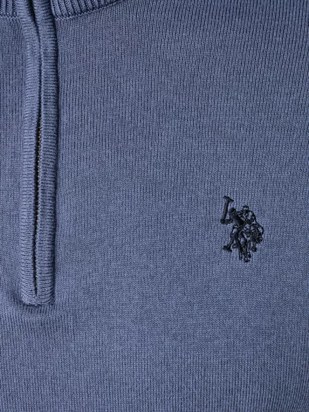U.S. Polo Assn. светр з бавовною Rich Funnel Zip