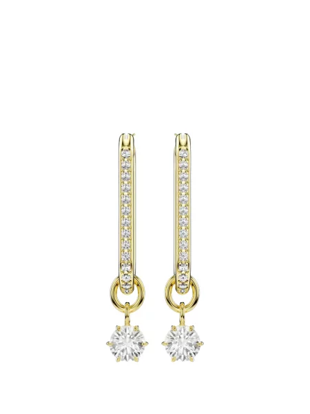 Cercei Swarovski auriu