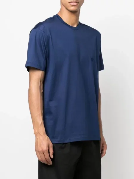 Tricou Low Brand cu broderie albastru