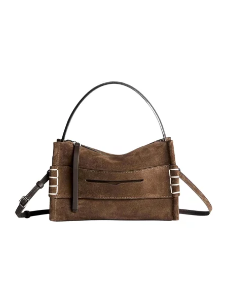 Top Jw Anderson skórzany na ramiączkach brązowy