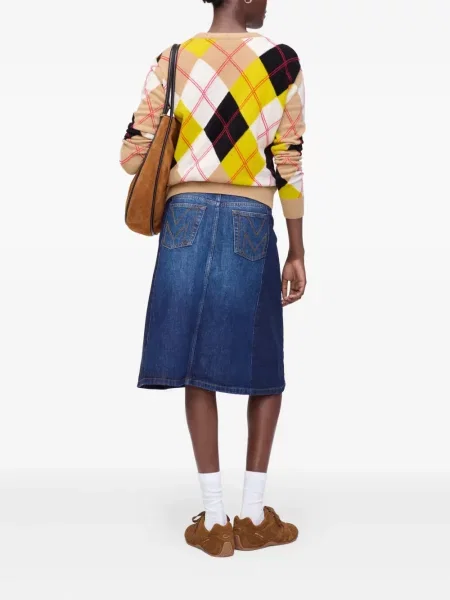 Fustă din denim Marc Jacobs albastru