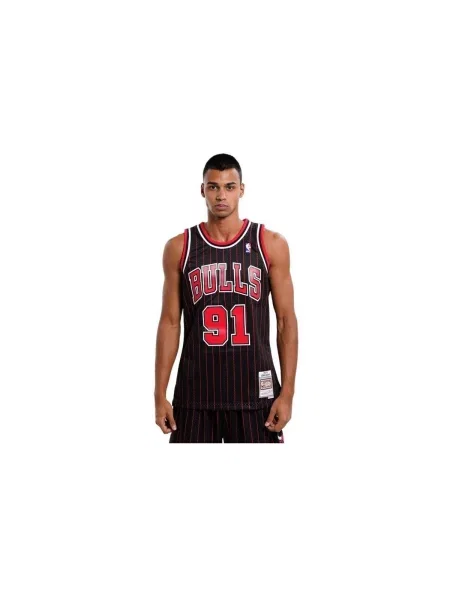 Mitchell & Ness Tricou NBA Chicago Bulls Swingman Dennis Rodman roșu / negru alb