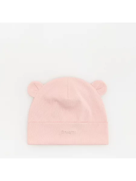 Reserved Beanie sapka fülekkel pasztellpink