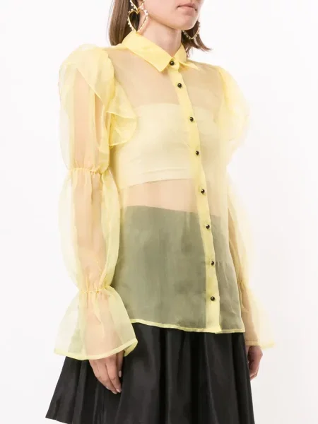 Bluză Macgraw transparente galben