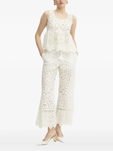 Top Ermanno Scervino cu broderie din dantelă