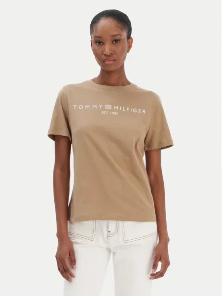 TOMMY HILFIGER Majica slonovače / bijela bež
