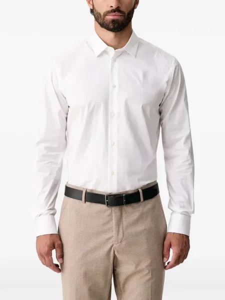 Cămașă Trussardi cu broderie alb