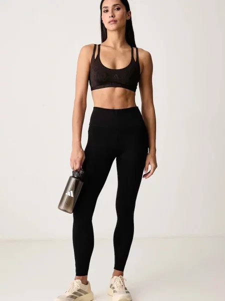 Adidas Performance športová podprsenka Optime Workout hnedá
