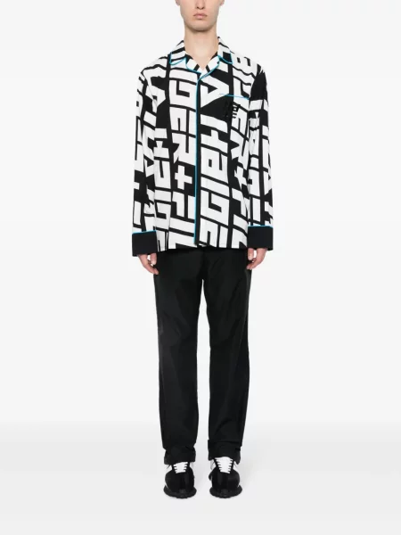 Raštuota marškiniai Haider Ackermann juoda