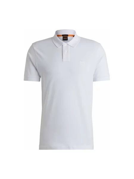 Boss Koszulka Polo Z Piki Passenger Slim Fit blau biała