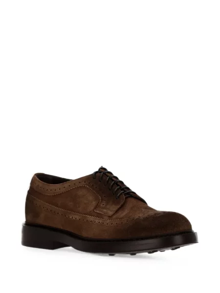 Brogues Doucal's din piele de căprioară maro