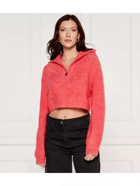 Patrizia Pepe Kötött pulóver | Cropped Fit gyapjú hozzáadásával