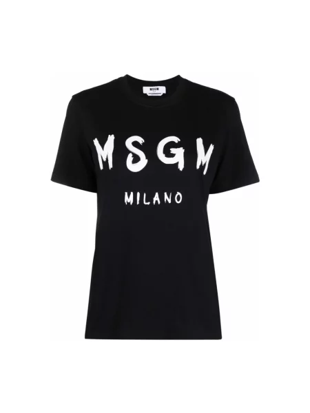 Koszulka Msgm z krótkim rękawem czarna