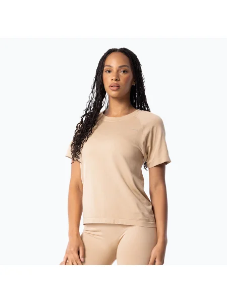Tricou de antrenament pentru femei Carpatree Simply Seamless perfrct bej