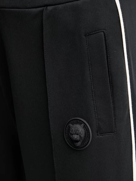 Спортивні штани PLEIN SPORT з аплікацією FAEC чорний