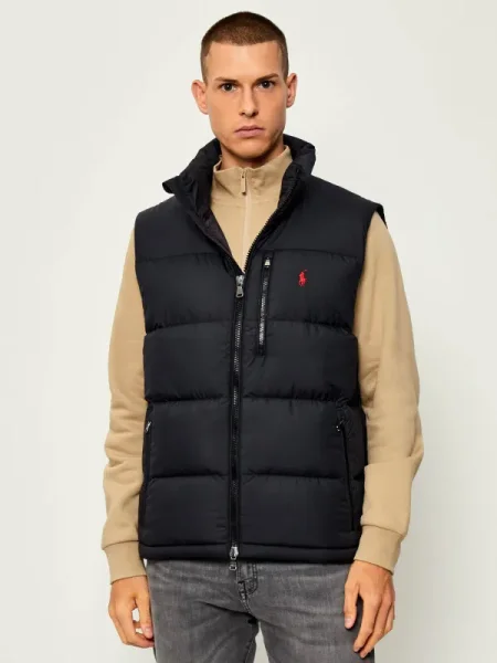 POLO RALPH LAUREN De puf vestă negru