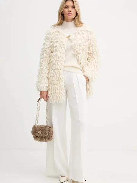 Кардиган з додаванням вовни Forte Forte теплий бежевий