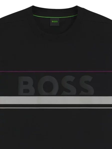 Tricou Boss cu autograf negru