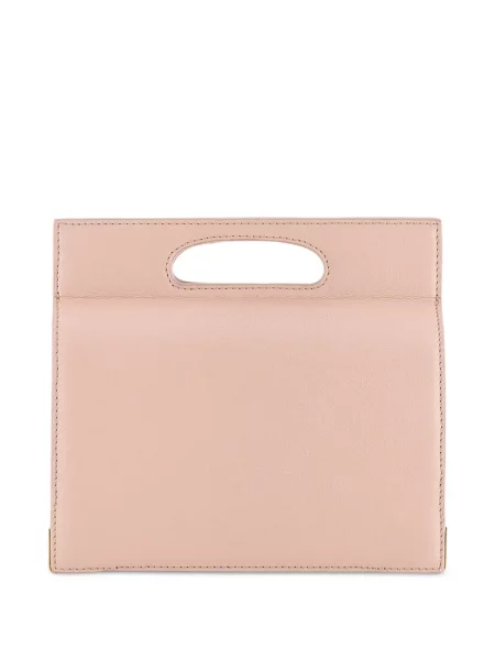 Bőr shopper táska Tyler Ellis rózsaszín