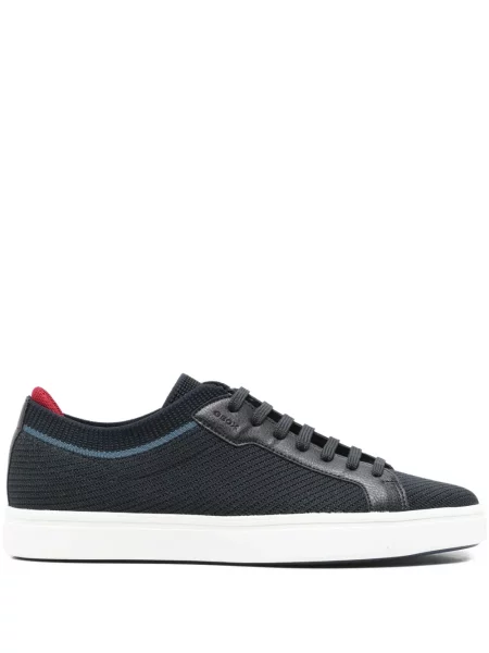 Sneakerși Geox cu șireturi din dantelă albastru