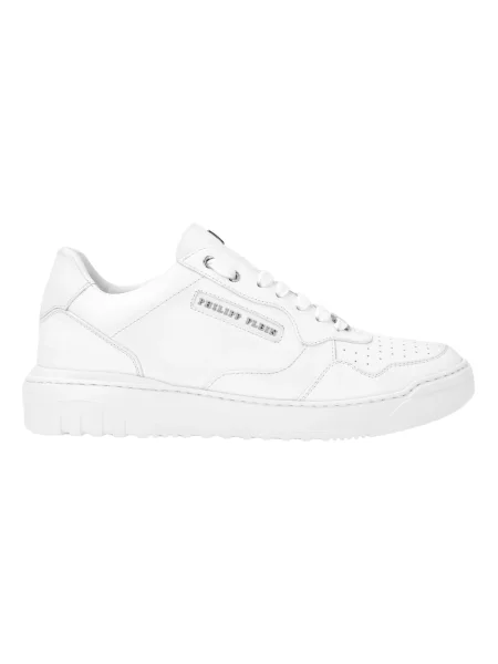 Sneakersy Philipp Plein skórzane białe