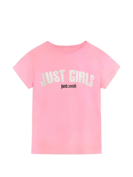 Tricou Just Cavalli cu imagine roz