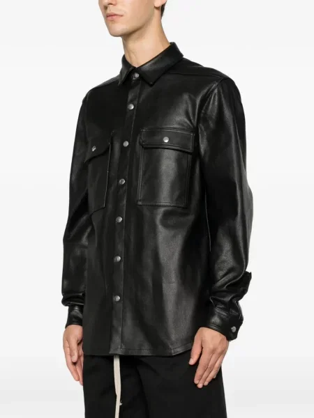 Geanta de piele Rick Owens negru