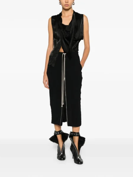 Top Rick Owens drapat negru