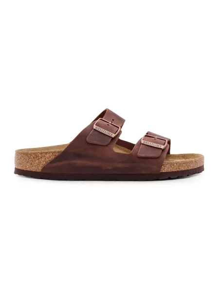 Klapki Birkenstock brązowe