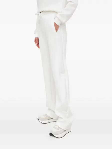 Pantaloni Guess alergare cu autograf cu cordon alb