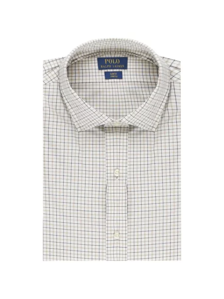 Kostkované kostkovaná košile Polo Ralph Lauren bílé