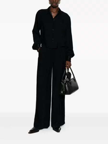Pantaloni Forte_forte plisate albastru