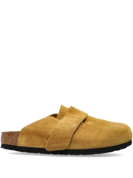 Papuci tip mules Birkenstock galben
