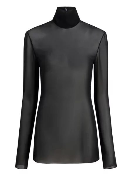 Top Khaite lung negru
