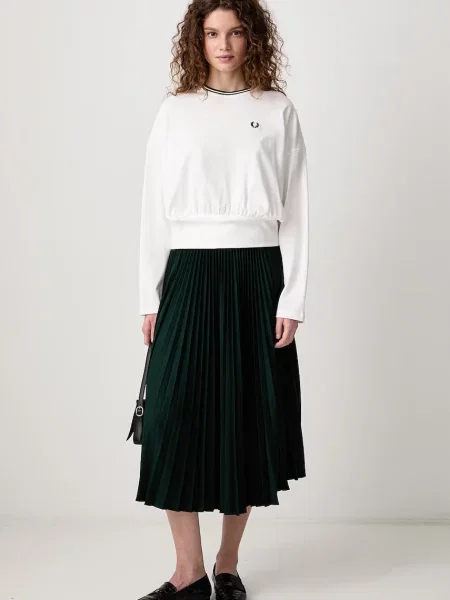 Lacoste fustă plisată verde