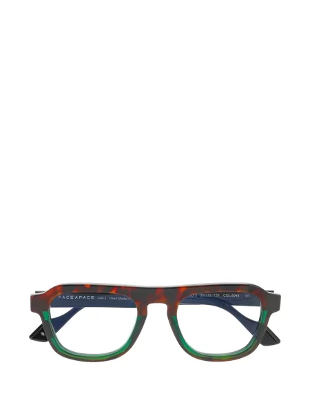 Ochelari de soare Face à Face cu imprimeu geometric maro