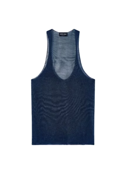 Sweter Giorgio Armani niebieski