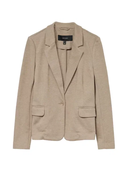 VERO MODA Blejzer Julia tmavobéžová béžová