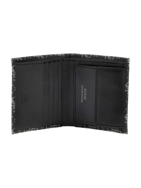 Guess Akcesoria Mężczyzna ONE SIZE Skóra Skórzany portfel czarny