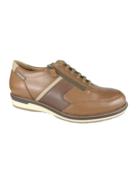 Sneakersy Mephisto casual brązowe