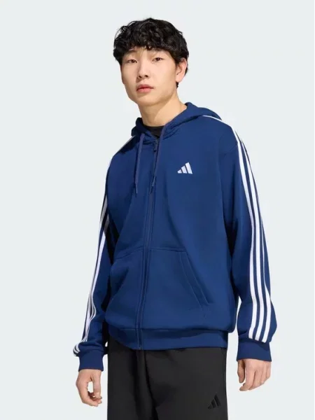 Adidas Pulóver Essentials French Terry kék