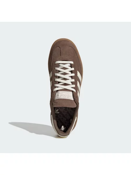 Kožené sneakers boty adidas Originals Handball Spezial W hnědá bílé