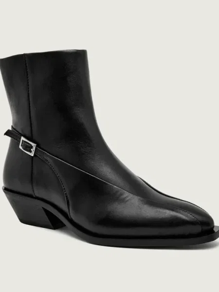 Alohas De piele botine LIZZIE negru