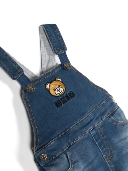 Spodnie dziecięce Moschino niebieskie