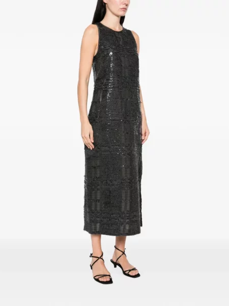 Rochie midi Peserico cu paiete gri