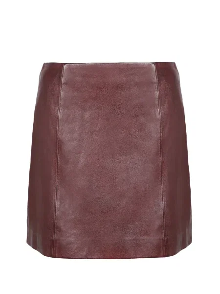 FREAKY NATION Fustă bordeaux roșu